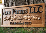 Custom Farm Market Name Sign