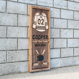 Vertical Hockey Jersey Sign