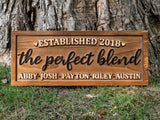 The Perfect Blend Name Sign