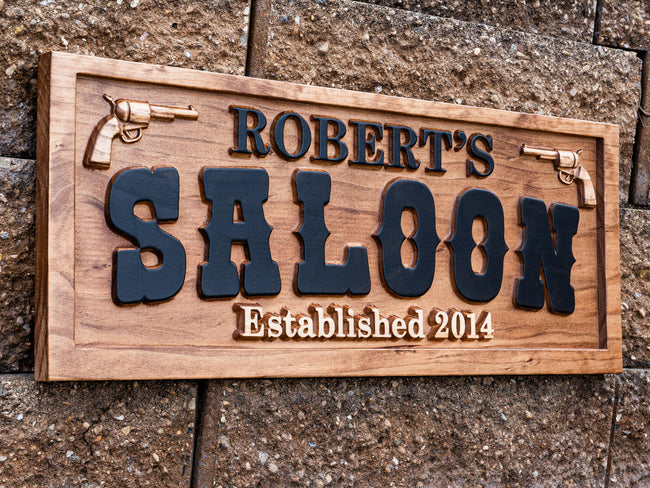 Custom Saloon Pub Sign