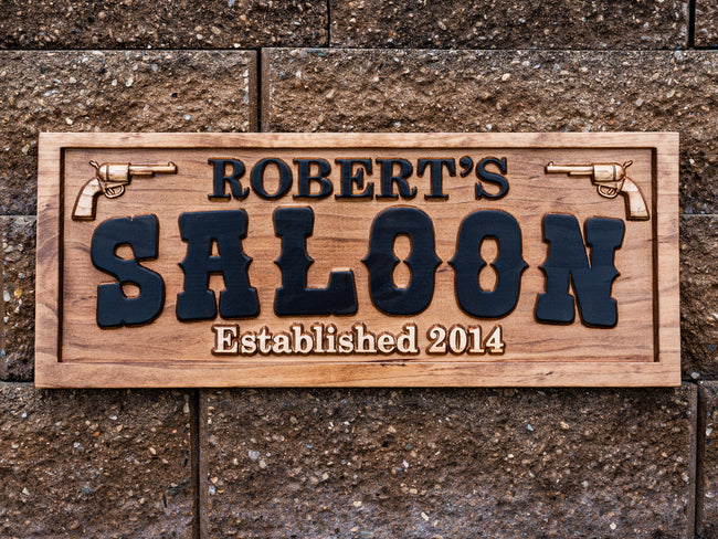 Custom Saloon Pub Sign