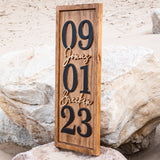 Vertical Established Date Sign