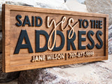 Real Estate Yes to the Address Sign