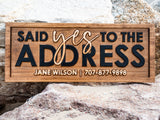 Real Estate Yes to the Address Sign