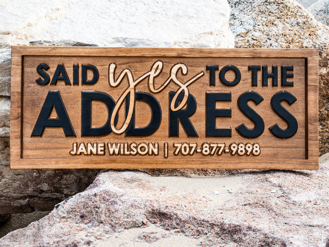 Real Estate Yes to the Address Sign