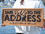 Real Estate Yes to the Address Sign
