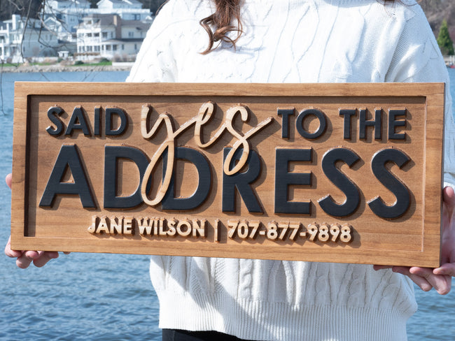 Real Estate Yes to the Address Sign