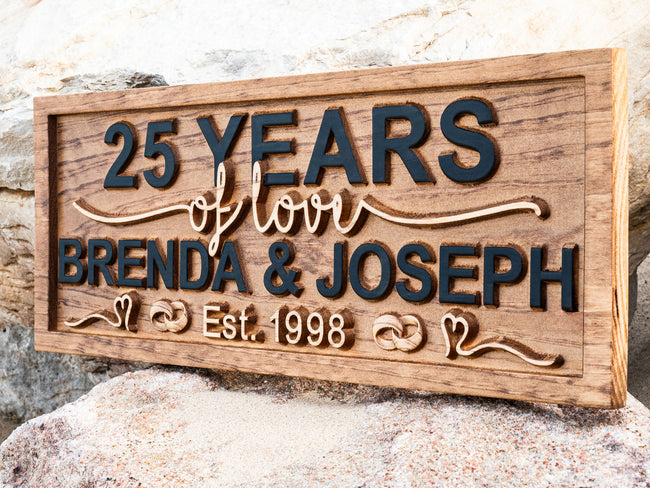 Personalized Anniversary Sign