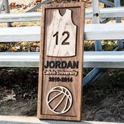 Vertical Basketball Jersey Sign