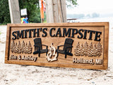 Custom Campsite Sign