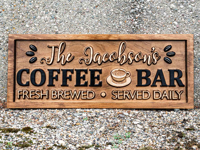 Custom Coffee Bar Sign