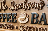 Custom Coffee Bar Sign