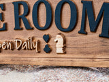 Family Game Room Sign