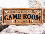 Family Game Room Sign