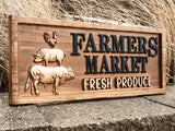 Personalized Farmers Market Sign