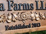 Custom Farm Market Name Sign