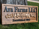 Custom Farm Market Name Sign