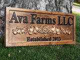 Custom Farm Market Name Sign