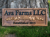 Custom Farm Market Name Sign