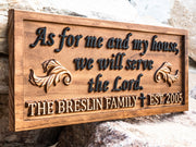 Bible Verse Family Name Sign