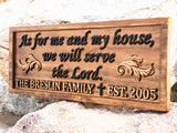 Bible Verse Family Name Sign