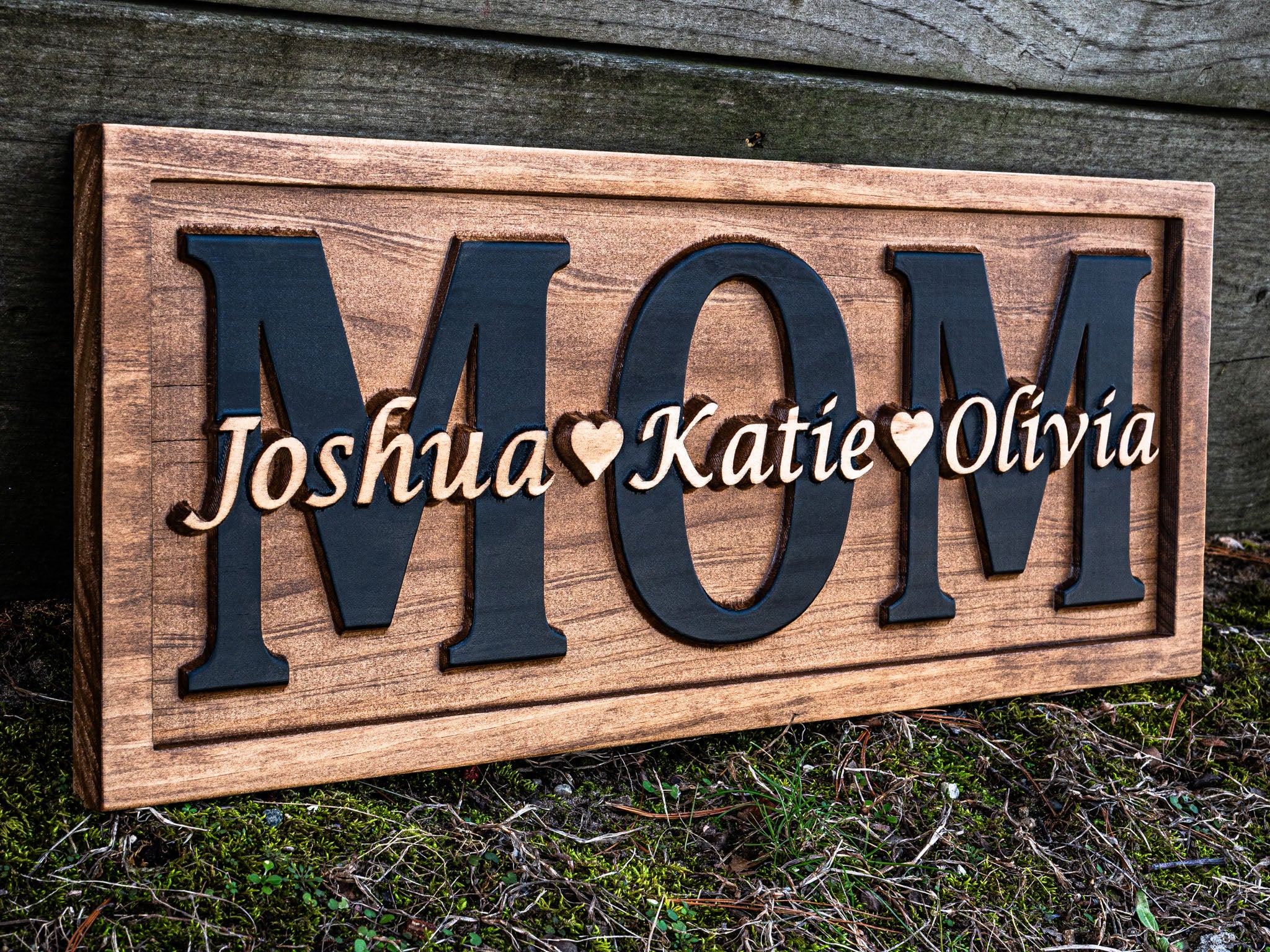Mom Example. Sign Personalized Mom Sign – Dad Option Available