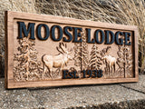 Moose with Trees