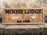 Moose with Trees