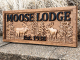 Moose with Trees