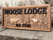 Moose with Trees