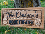 Custom Movie Room Name Sign