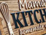 Custom Kitchen Name Sign