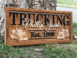 Custom Trucking Sign with Name