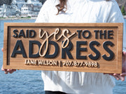 Real Estate Yes to the Address Sign