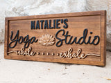 Custom Yoga Studio Sign