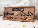 Custom Yoga Studio Sign