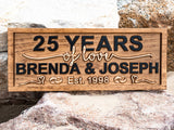 Personalized Anniversary Sign
