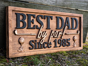 Custom Best Dad Golf Sign