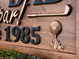 Custom Best Dad Golf Sign