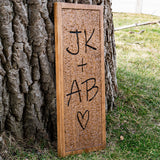 Tree Carved Heart Initials