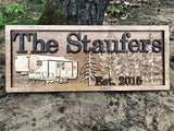 Custom Camping Sign with Fifth Wheel - 3D Woodworker