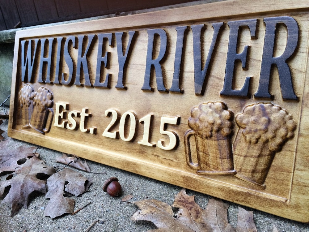 Bar Sign Handmade Personalized Bar Signs