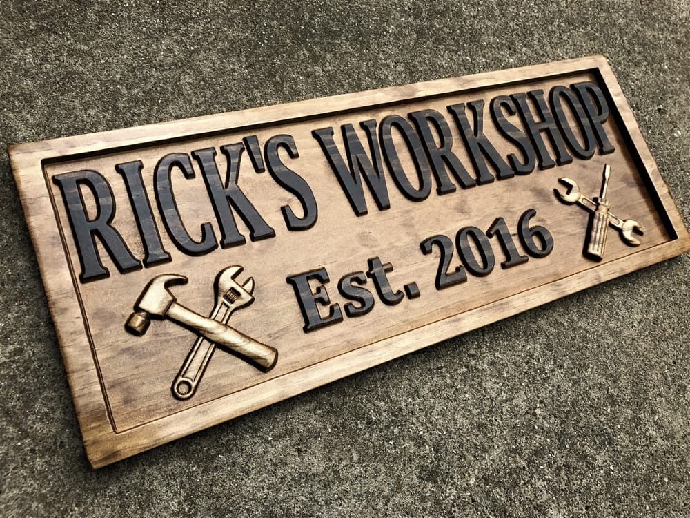 Modification Shop Sign Personalized Garage Sign