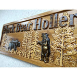 Personalized Wooden Bear Sign - 3D Woodworker