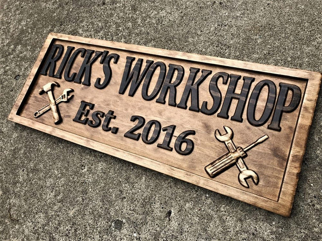 Wood Workshop Sign